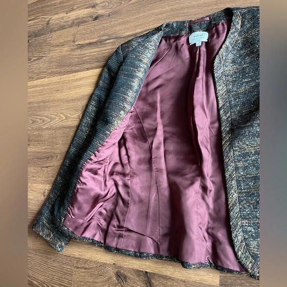 Wilfred Metallic/Sparkle Open Blazer - Made in Italy - Picture 7 of 9